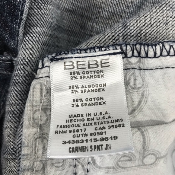 Bebe Carmen 5 Pocket Bootcut Jeans, Blue, 29 - Picture 6 of 8